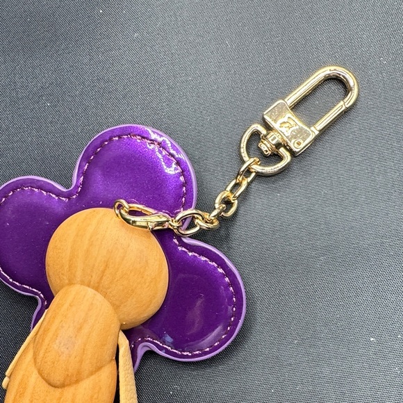 Purple Flower Keychain Accessory - Picture 3 of 3